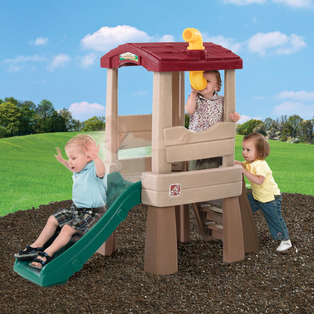Step2 Naturally Playful Lookout Treehouse Climber Outdoor Climbing Toy for Toddlers